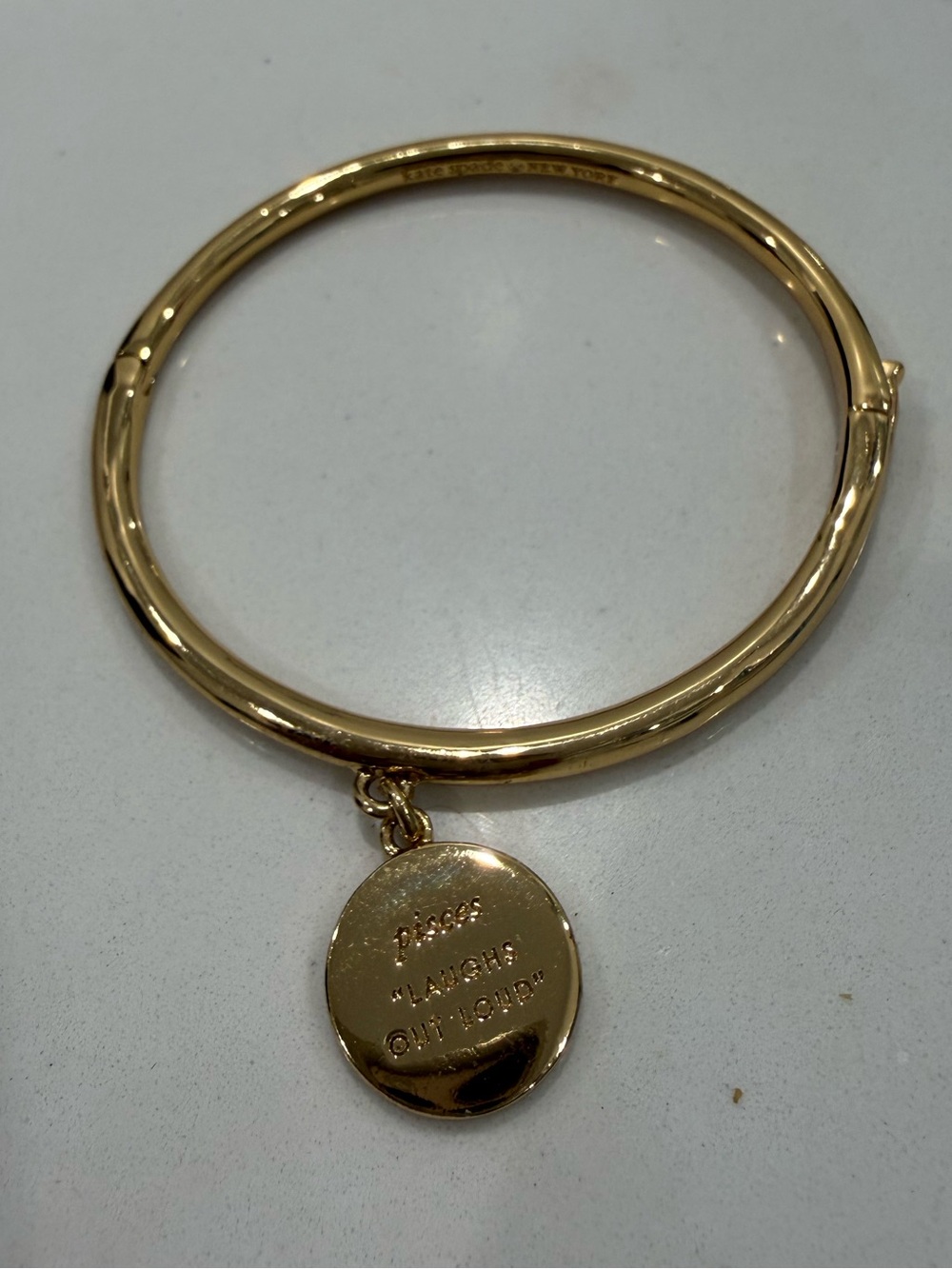 Kate Spade Gold Tone In The Stars Pisces Constellation Bangle Bracelet - Picture 2 of 3